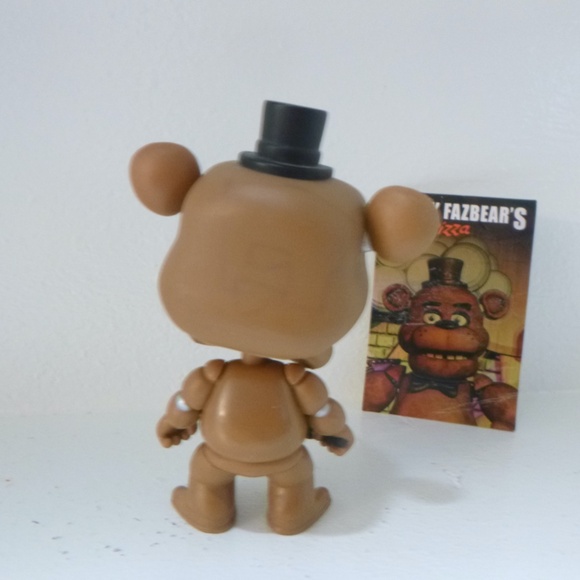 FIIVE NIGHTS AT FREDDYS GOLDEN BEAR FIGURE FUNCO wMIKE & TOP-HAT - Picture 6 of 6